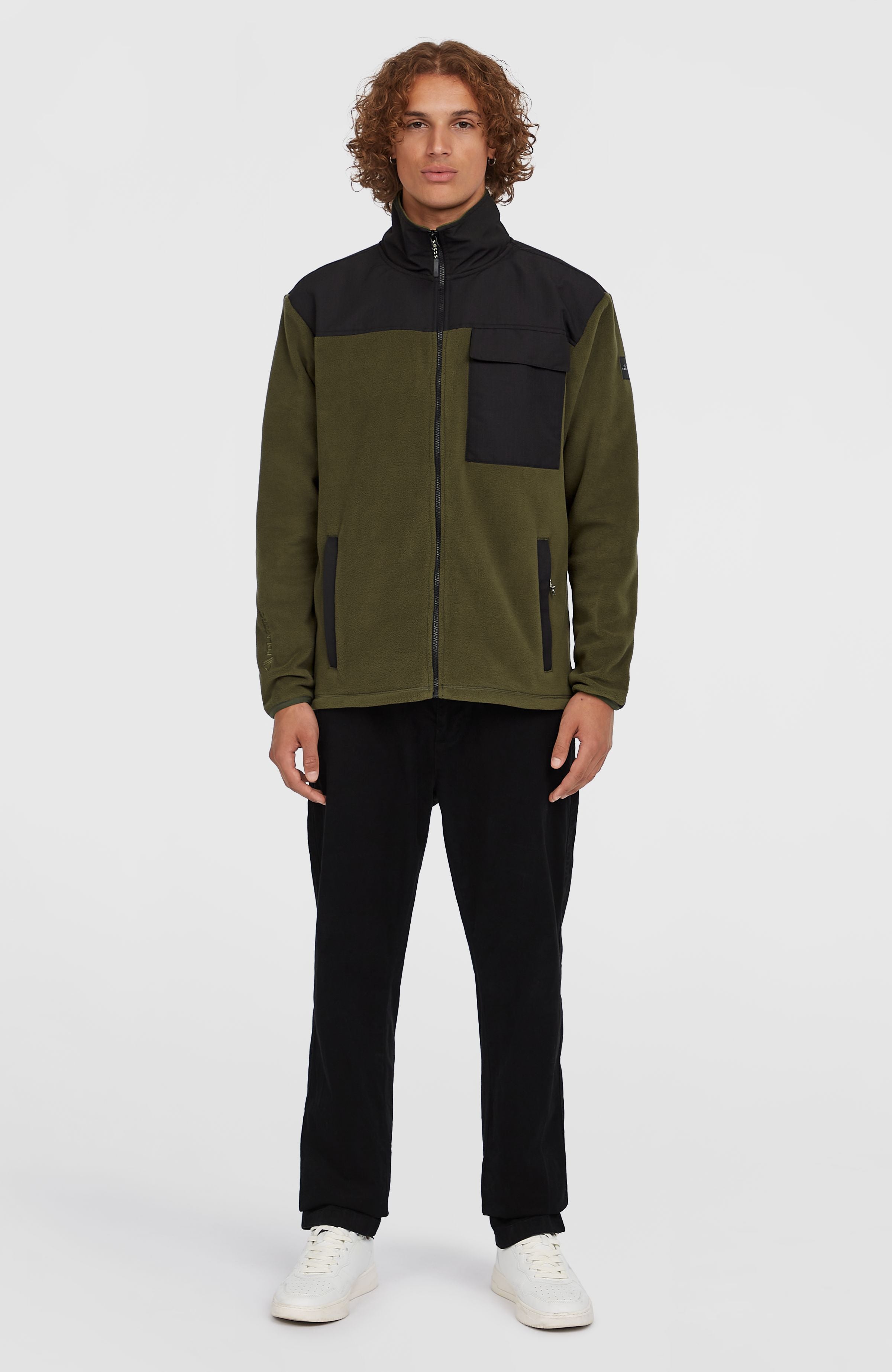 Utility Polartec® 200 Full-Zip Fleece | Forest Night Colour Block