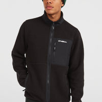 Must-Have High-Pile Full-Zip Fleece | Black Out
