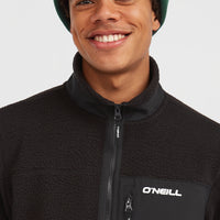Must-Have High-Pile Full-Zip Fleece | Black Out