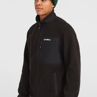 Must-Have High-Pile Full-Zip Fleece | Black Out