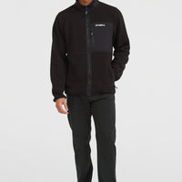 Must-Have High-Pile Full-Zip Fleece | Black Out