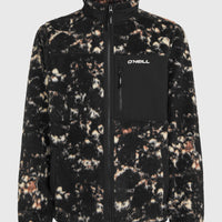 Must-Have High-Pile Full-Zip Fleece | Black/Beige Quarry