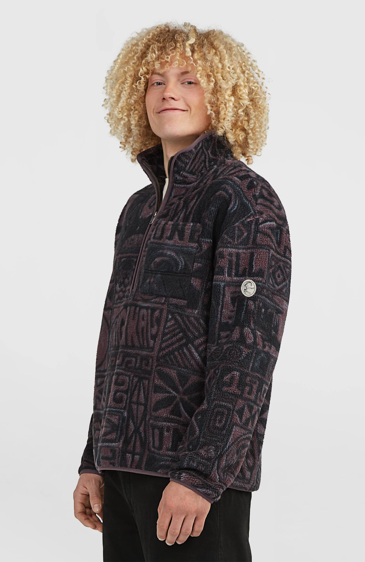 O'Riginals Half-Zip Fleece | Purple Stamps