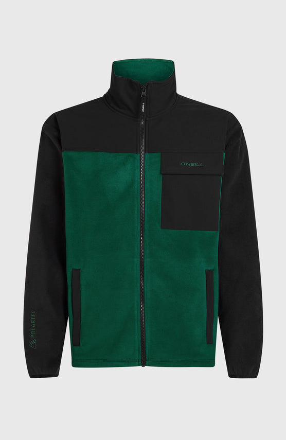 FWC'Peak Polartec® Full-Zip Hyperfleece | Emerald Envy Colour Block