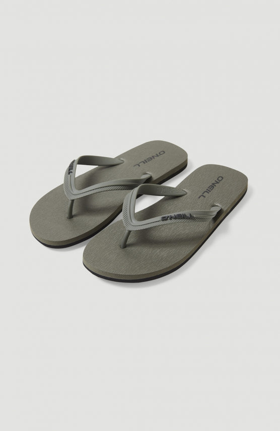 Profile Small Logo Sandals | Military Green
