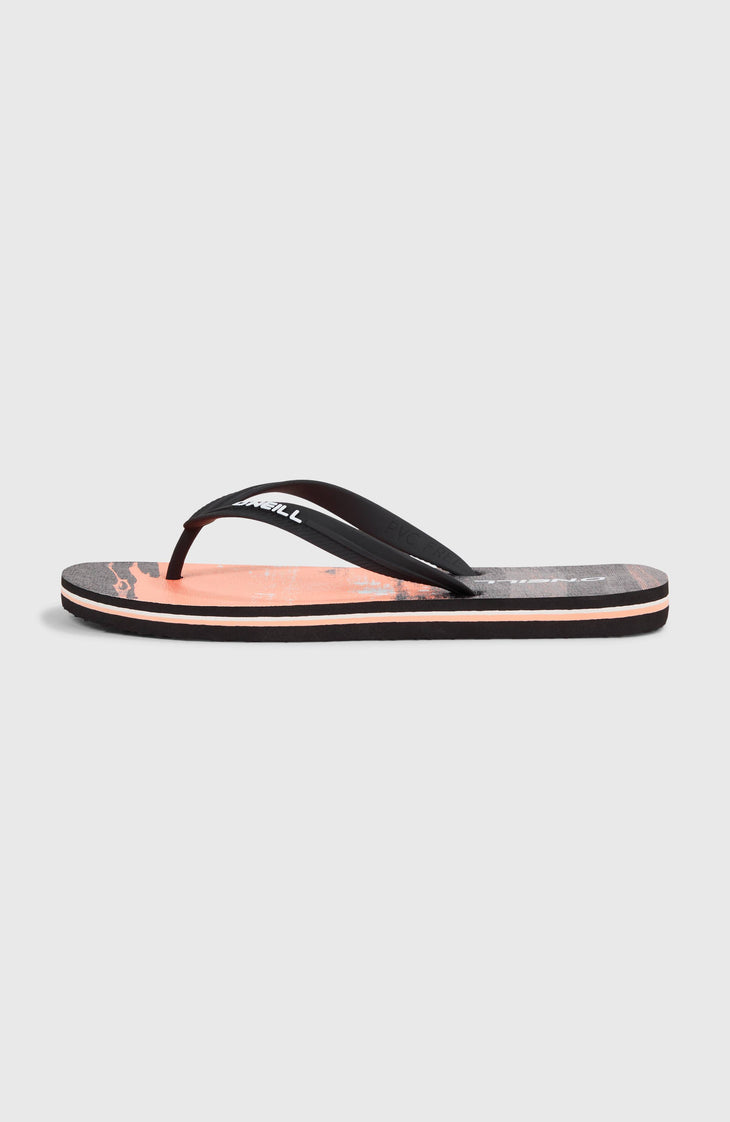 Profile Graphic Sandals | Coral Melted Texture
