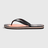 Profile Graphic Sandals | Coral Melted Texture