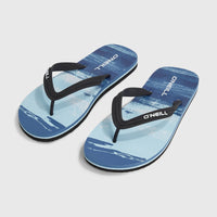 Profile Graphic Sandals | Blue Melted Texture