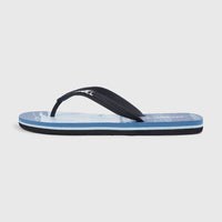 Profile Graphic Sandals | Blue Melted Texture