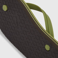 Profile Graphic Sandals | Green Dusty Flower