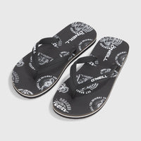 Profile Graphic Sandals | Black Mystical