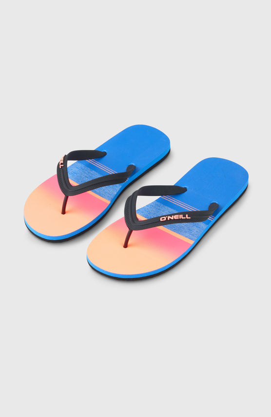 Profile Graphic Sandals | Blue Gradient Stripe