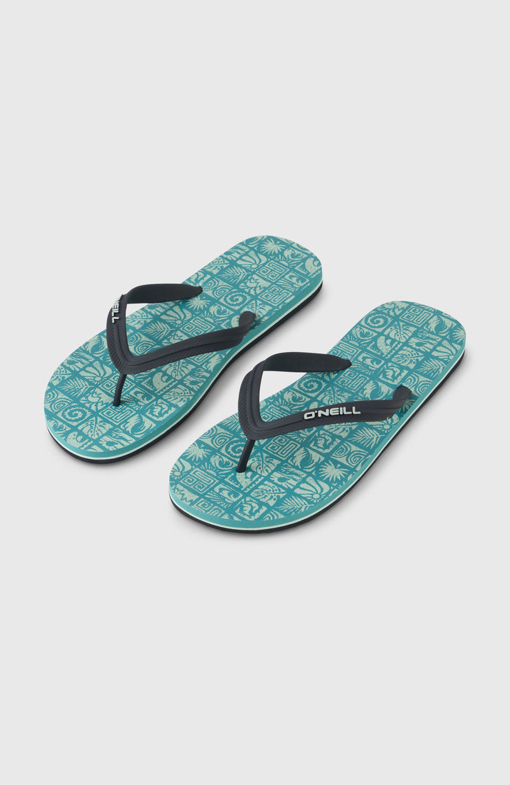Profile Graphic Sandals | Blue Bricks