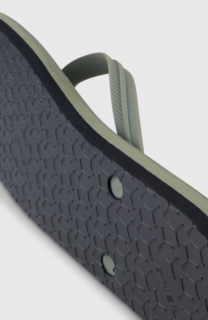 Profile Small Logo Sandals | Military Green