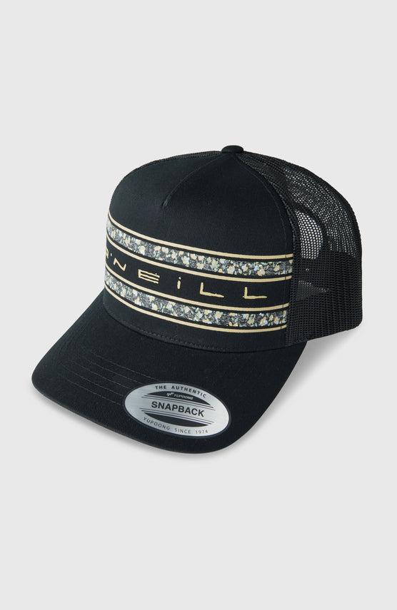 O'Neill Flower Trucker Cap | Black Out