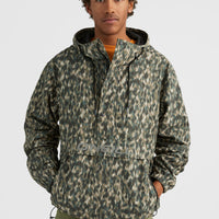 Modular Anorak Jacket | Green Minimal Camo