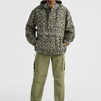 Modular Anorak Jacket | Green Minimal Camo