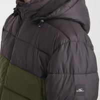 O'Riginals Puffer Jacket | Forest Night Colour Block