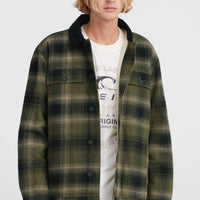 Fleece-Lined Jacket | Green Check Small