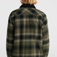 Fleece-Lined Jacket | Green Check Small