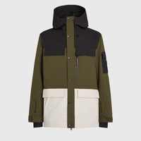 Utility Pro Hybrid Snow Jacket | Forest Night Colour Block