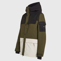 Utility Pro Hybrid Snow Jacket | Forest Night Colour Block