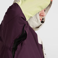 O'Riginals Hybrid Snow Jacket | Aubergine Colour Block