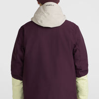 O'Riginals Hybrid Snow Jacket | Aubergine Colour Block