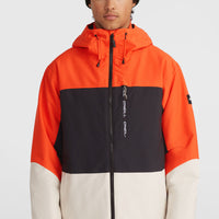 Carbonite Snow Jacket | Paprika Flame Colour Block