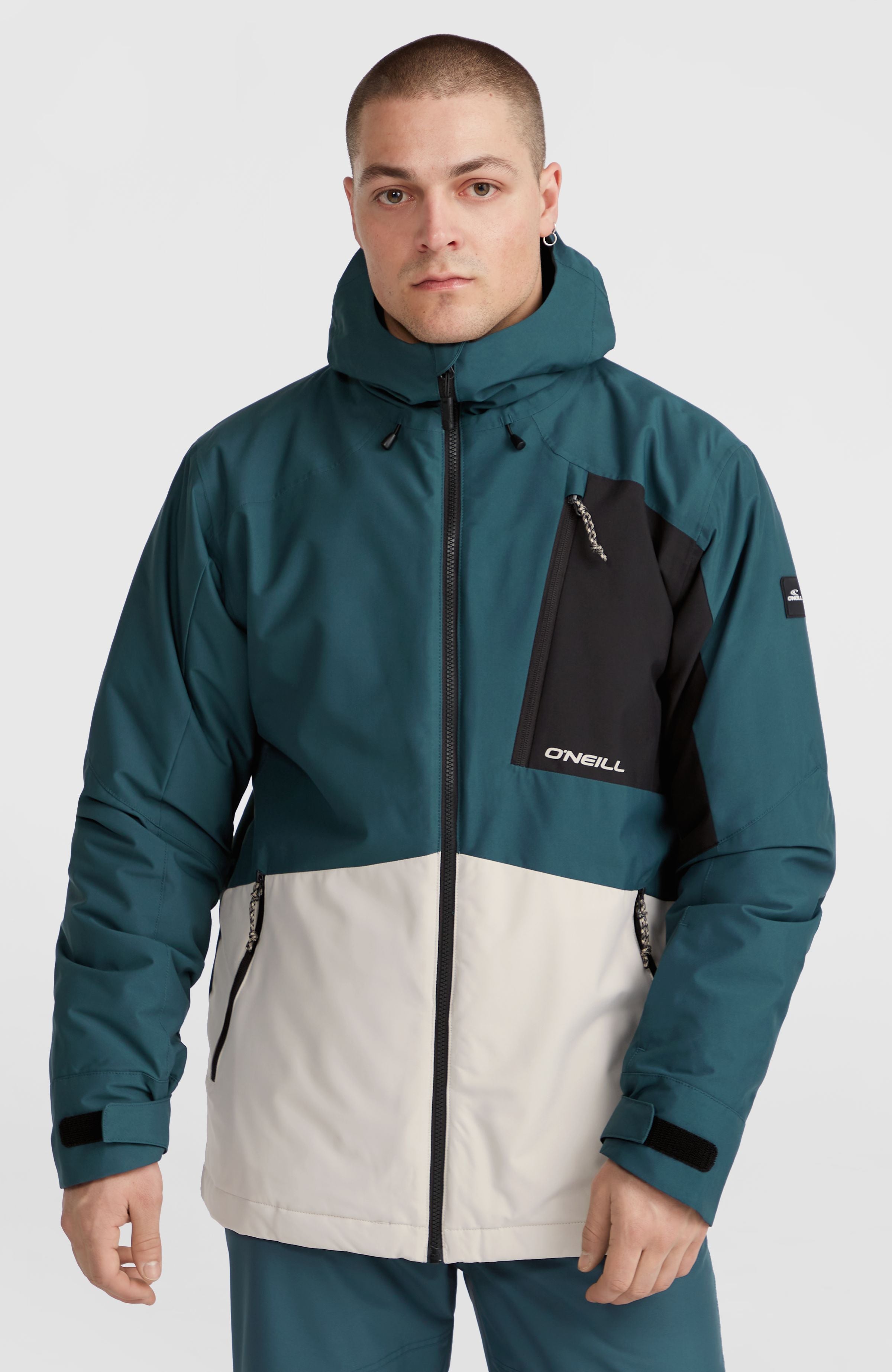 Hammer Block Snow Jacket | Alma Steel Colour Block – O'Neill