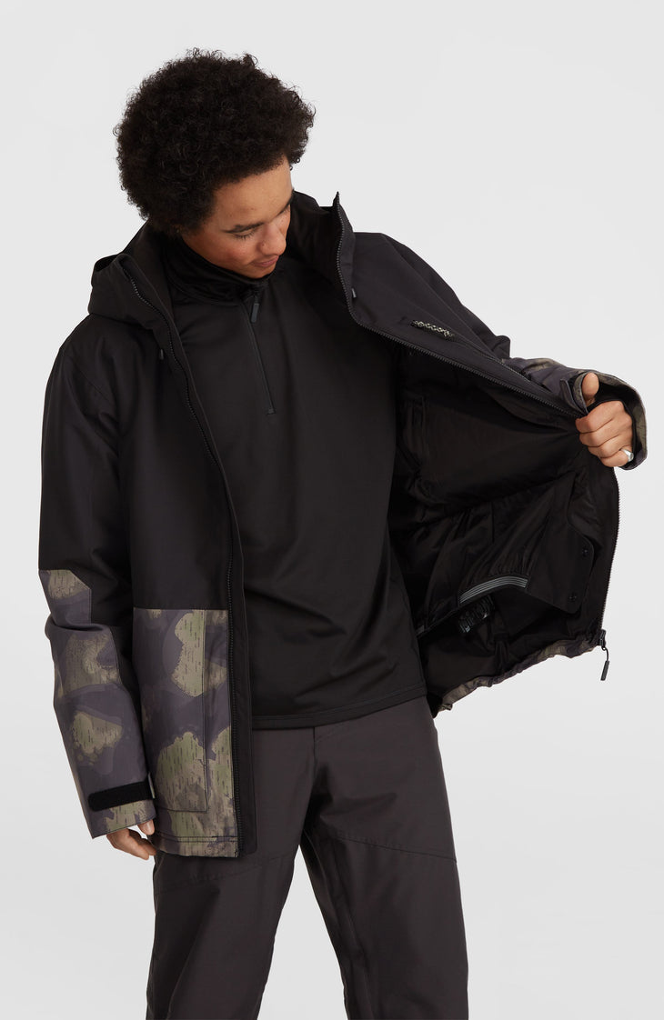 O'Riginals Block Snow Jacket | Black Night Camo