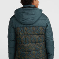 O'Riginals Puffer Jacket | Black Retro Ikat