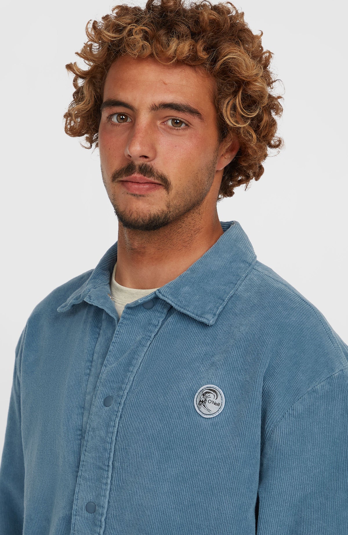 Cord Coach Jacket | Copen Blue
