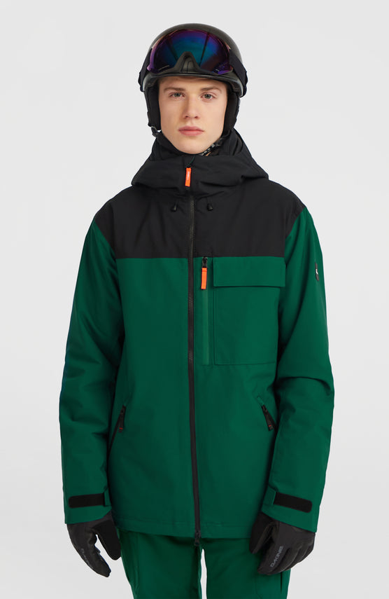 FWC'Peak Snow Jacket | Emerald Envy Colour Block