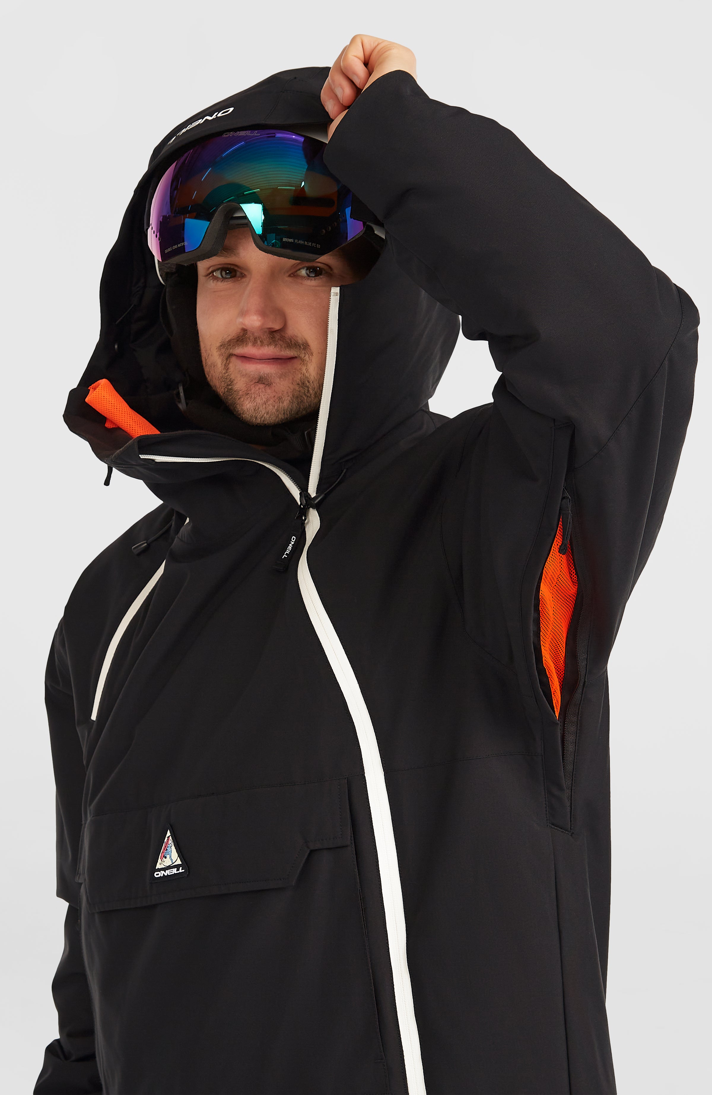 FWC'Play Asymmetric Snow Jacket | Black Out – O'Neill