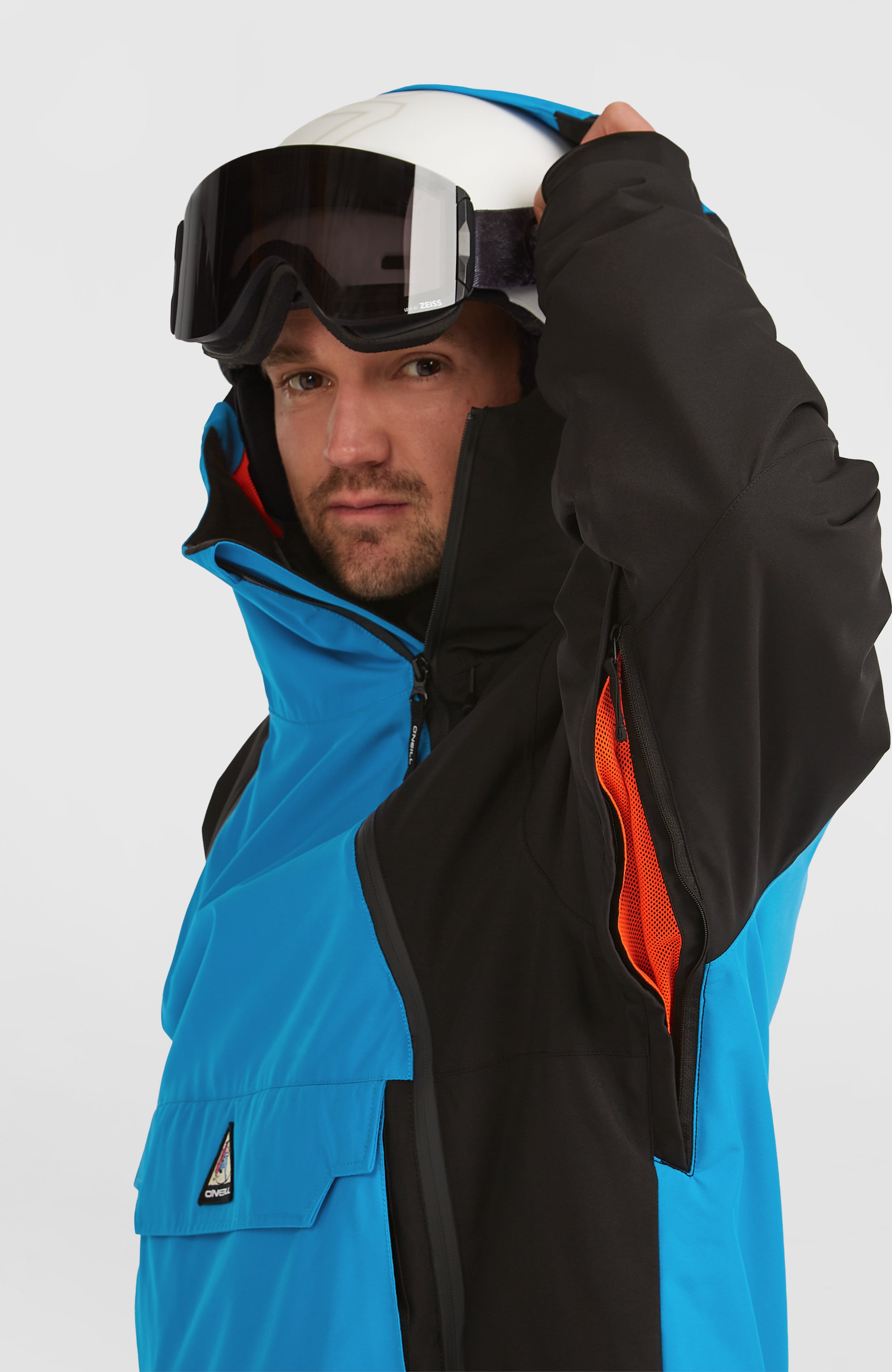 FWC'Play Asymmetric Snow Jacket | Ocean Melody Colour Block – O'Neill