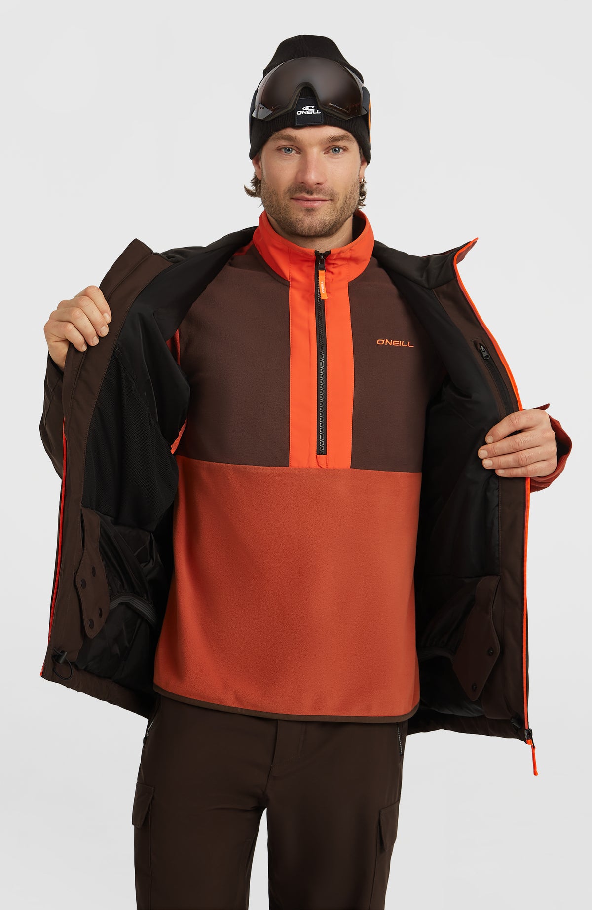 FWC'Cruz Block Snow Jacket | Coffee Bean Colour Block