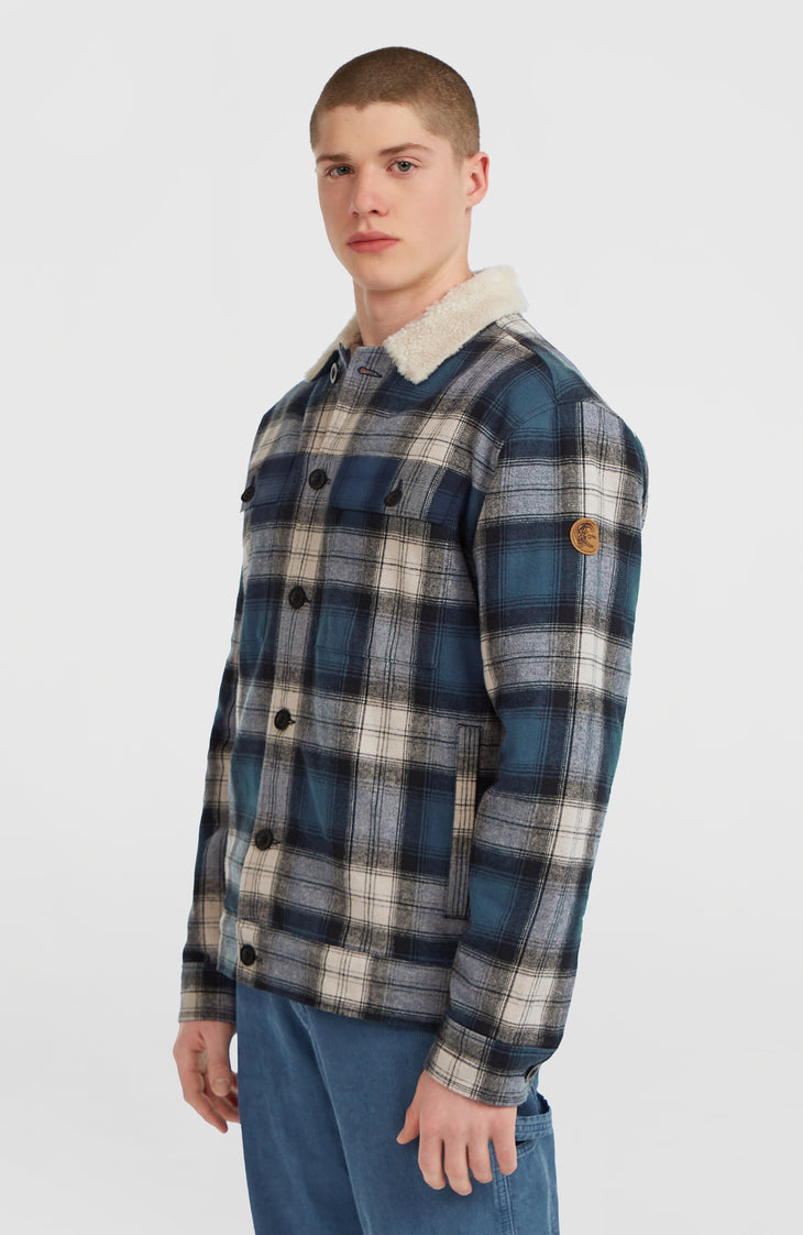 O'Riginals Fleece-Lined Jacket | Mozart Blue Check