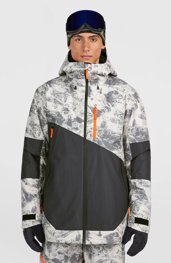 FWC’Peak Fire Snow Jacket | Grey Mountain Landscape