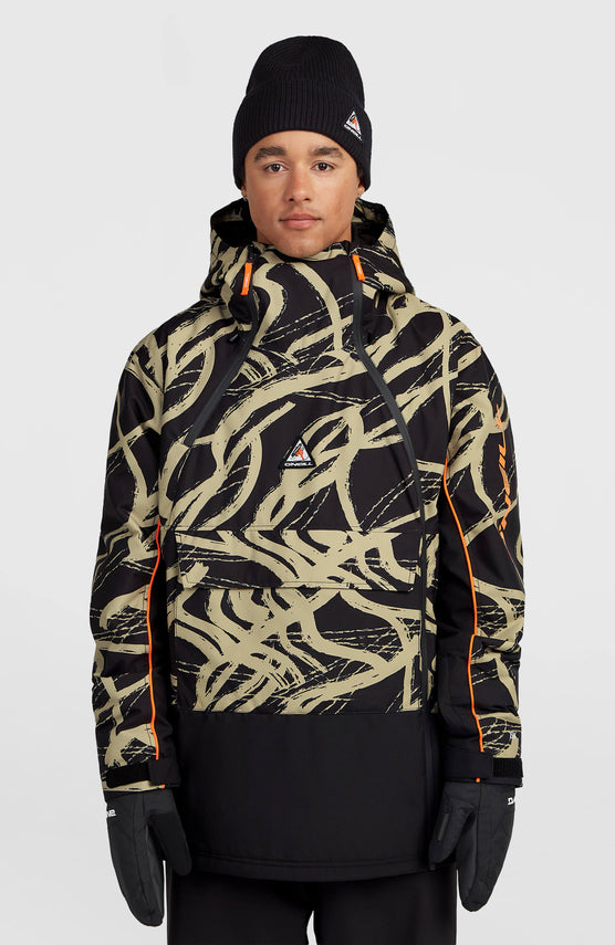 FWC'Play Asymmetric Snow Jacket | Beige Snowtracks