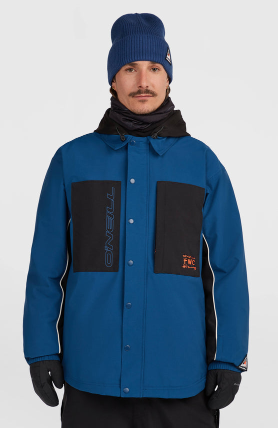 FWC'Play Shacket Snow Jacket | Regal Blue Colour Block