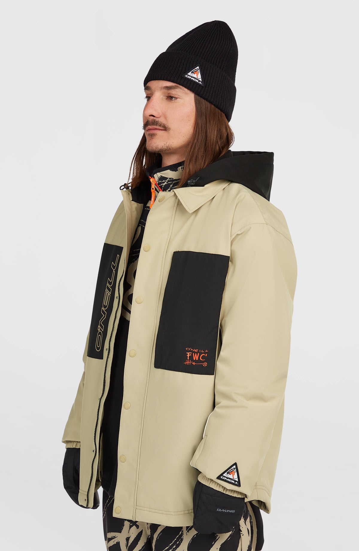FWC'Play Shacket Snow Jacket | Olive Blush Colour Block