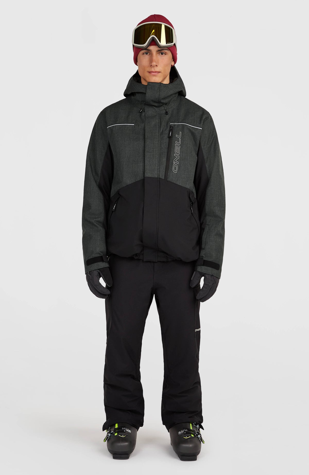 FWC'Cruz Melange Snow Jacket | Black Out Colour Block