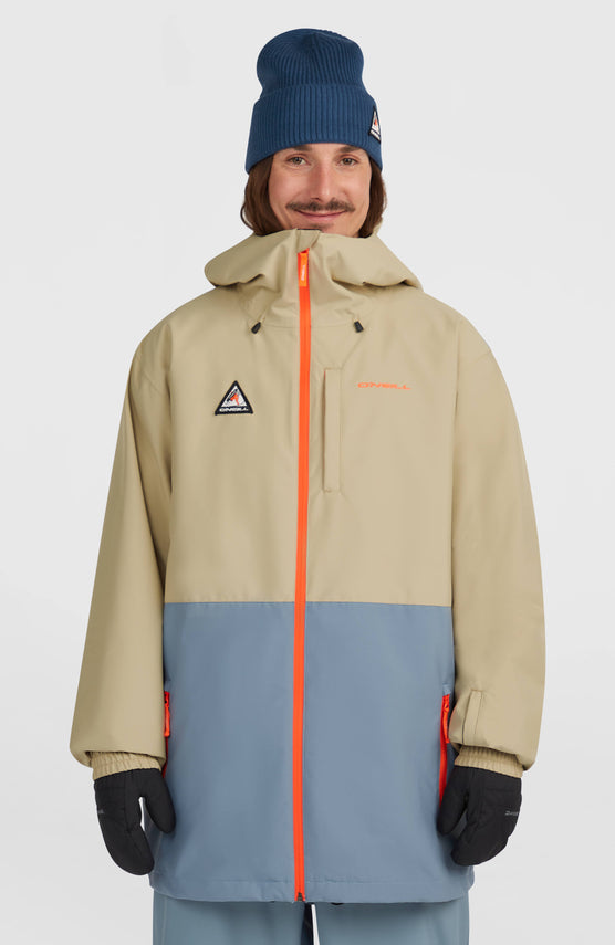 FWC'Play Park Snow Jacket | Olive Blush Colour Block