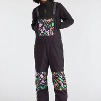 Shred Bib Snow Pants | Black Kemper Print