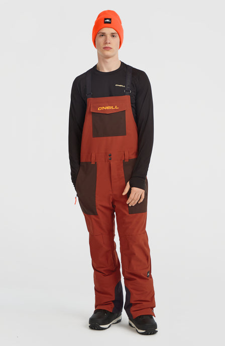 FWC'Peak Bib Snow Pants | Bonfire Colour Block