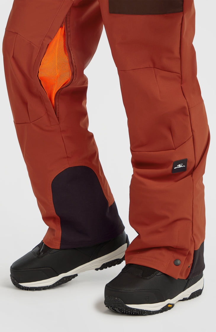 FWC'Peak Bib Snow Pants | Bonfire Colour Block
