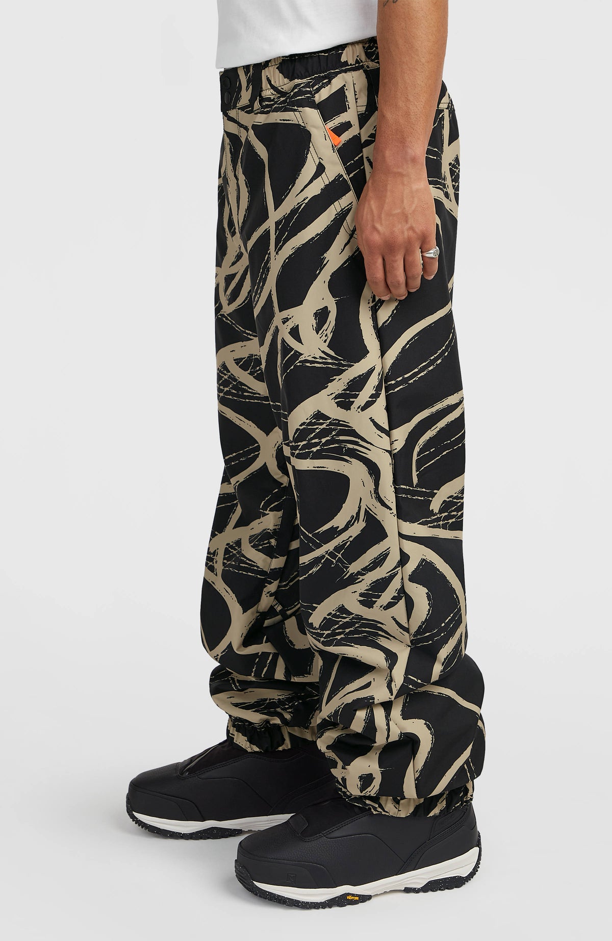 FWC Oversized Snow Pants | Beige Snowtracks