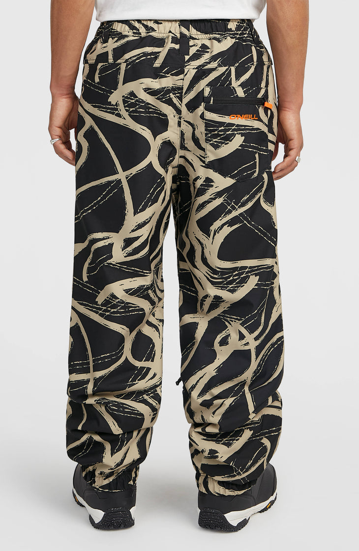 FWC Oversized Snow Pants | Beige Snowtracks