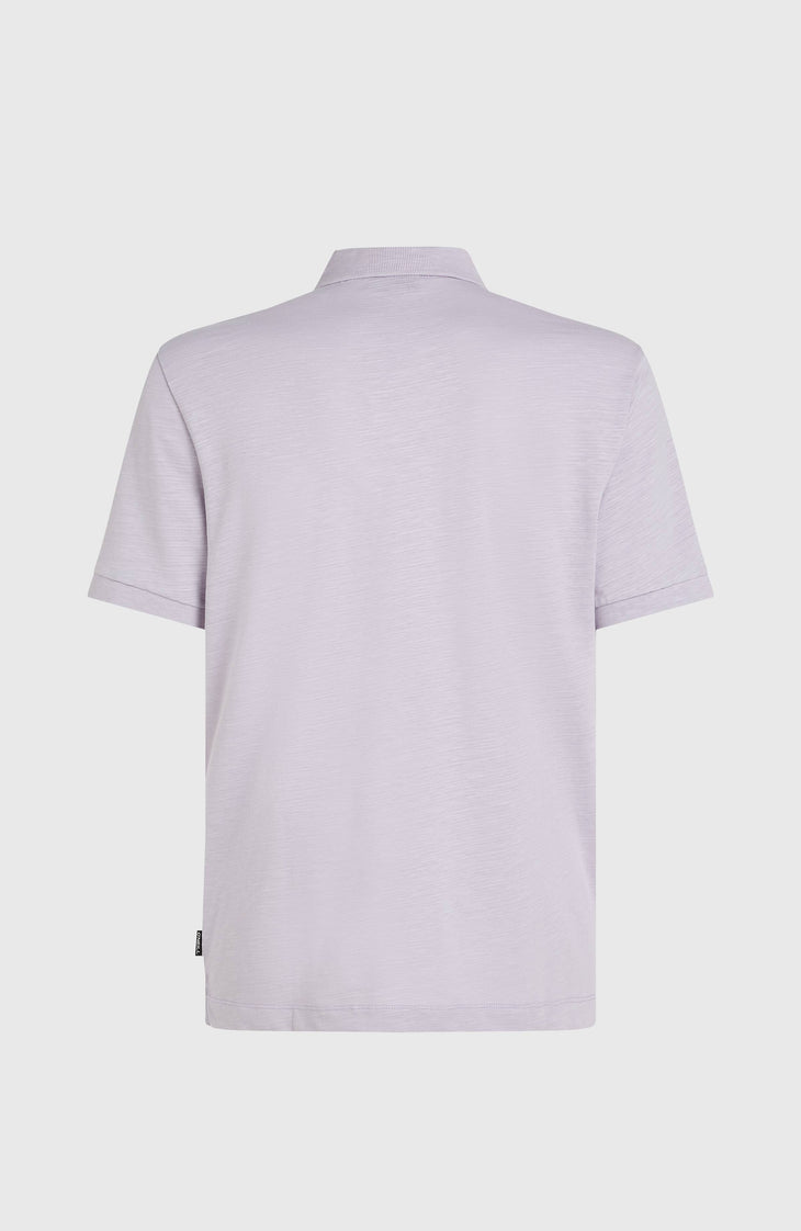 Slub Small Logo Polo | Purple Gleam